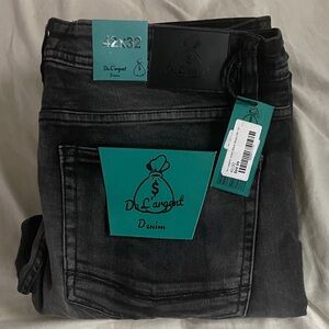 Dark Gray Denim Jeans for Men